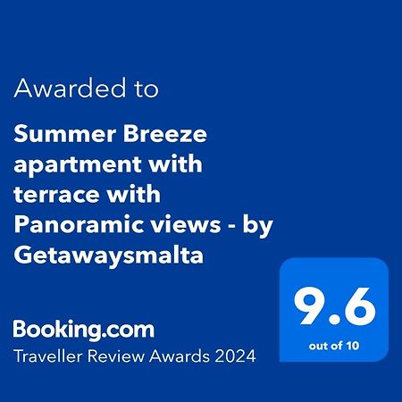 Summer Breeze Apartment With Terrace With Panoramic Views - By Getawaysmalta المليحة المظهر الخارجي الصورة
